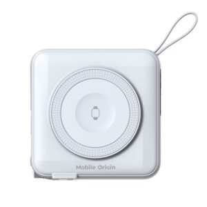 Mobile Origin PowerBank & Kelioninis įkroviklis, Lightning/USB-C kabelis, MagSafe/Apple Watch/Apple iPhone Compatible, baltos spalvos - Image 7