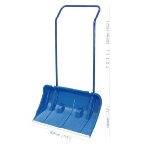 PROSPERPLAST DVIŠAKIS SNIEGO KASTUVAS ARCTIC MĖLYNAS 80cm