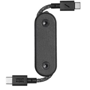 Native Union Pocket kabelis (USB-C - USB-C), juodos spalvos - Image 3