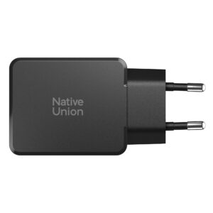 Native Union Pocket GaN įkroviklis PD 65W (2x USB C), juodos spalvos - Image 5