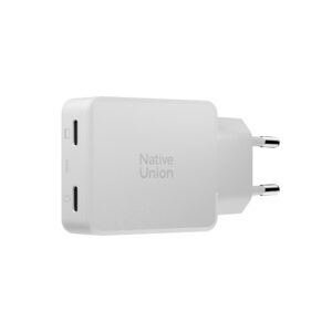 Native Union Pocket GaN įkroviklis PD 65W (2x USB C), baltos spalvos - Image 4
