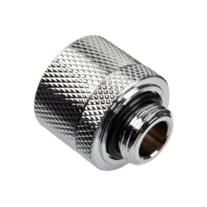 Alphacool Eiszapfen connection straight G1/4 inch female thread to 16/10mm - chrome silver - Image 2