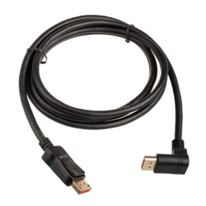 InLine 8K (UHD-2) DisplayPort Cable, upward angled, black - 2m - Image 2