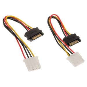 Akasa SATA to Molex Adapter Cable - 2 Pieces