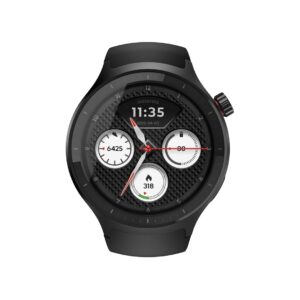 Motorola Moto Watch 3,63 cm (1.43") OLED 47 mm Skaitmeninis Lietimui jautrus ekranas Juoda GPS (palydovinis)