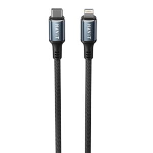 Havit CB6311 - 1 m ilgio kabelis iš C tipo USB į Lightning (baltas) - Image 3
