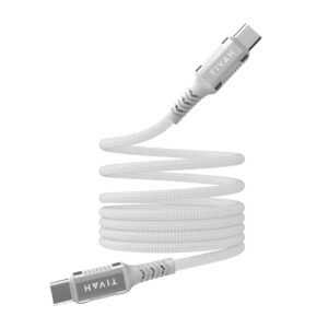 Havit CB6297 - Magnetinis kabelis iš C tipo USB į C tipo USB, 1 m (baltas) - Image 2