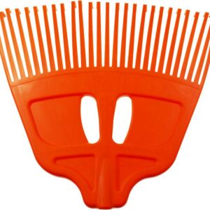 RAMP GRĖBLYS LAPAMS PLASTIKINIS ORANŽINIS BE KOTO XL