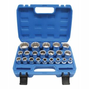SATRA 12-KAMPĖ 1/2" TRUMPIŲ GALVUČIŲ RINKINYS 21 vnt. - Image 1