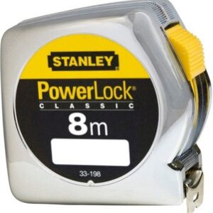 STANLEY RULETĖ 8mx25mm POWERLOCK KORTELĖ
