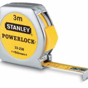 STANLEY RULETĖ 3mx12,7mm POWERLOCK CHROM LUZ