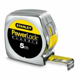 STANLEY RULETĖ 3mx12,7mm POWERLOCK CHROM LUZ