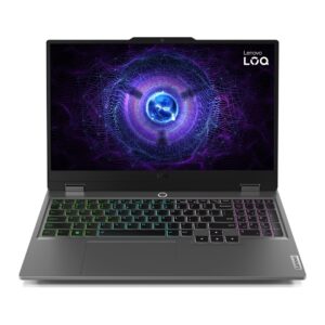 Lenovo LOQ 15IAX9 i5-12600HX 15,6 colių FHD IPS 300 nitų 144 Hz AG 16 GB DDR5 4800 SSD 512 GB GeForce RTX 4050_6 GB LAN kamera 720p 60 Wh Win11 Luna Grey