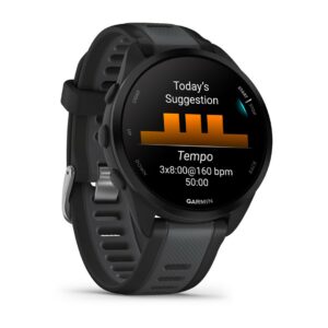 Garmin Forerunner 165 Music 3,05 cm (1.2") AMOLED 43 mm Skaitmeninis 390 x 390 pikseliai Lietimui jautrus ekranas Juoda GPS (palydovinis) - Image 3