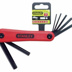 STANLEY SULANKSTOMI ŠEŠIAKAMPIAI RAKTAI 7 vnt. 2.5-10 mm