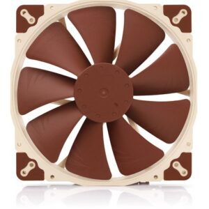 Noctua NF A20 5V PWM Kompiuterio korpusui Ventiliatorius 20 cm Rusvai gelsvas, Raudona - Image 2