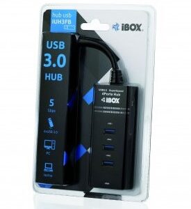iBox IUH3FB sąsajos šakotuvas 5000 Mbit/ai Juoda - Image 3