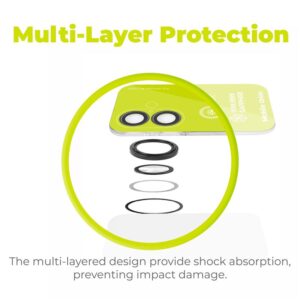 Mobile Origin Sapphire Lens Guards kameros apsauga, juodos spalvos - Apple iPhone 16/16 Plus - Image 3