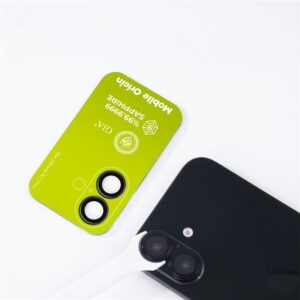 Mobile Origin Sapphire Lens Guards kameros apsauga, juodos spalvos - Apple iPhone 16/16 Plus - Image 17