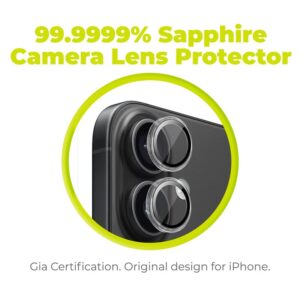 Mobile Origin Sapphire Lens Guards kameros apsauga, skaidri - Apple iPhone 16/16 Plus - Image 17