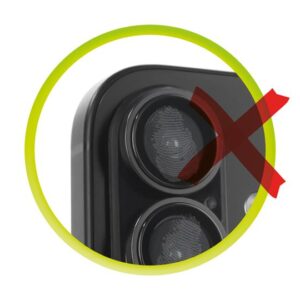 Mobile Origin Sapphire Lens Guards kameros apsauga, juodos spalvos - Apple iPhone 17 - Image 5