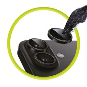 Mobile Origin Sapphire Lens Guards kameros apsauga, juodos spalvos - Apple iPhone 17 - Image 6