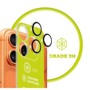 Mobile Origin Sapphire Lens Guards kameros apsauga, skaidri - Apple iPhone 17 - Image 9