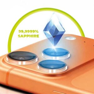 Mobile Origin Sapphire Lens Guards kameros apsauga, skaidri - Apple iPhone 17 - Image 16