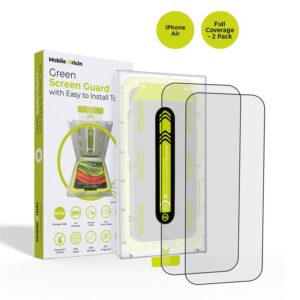 Mobile Origin Screen Guard su Easy Aplikatoriumi, pilnai dengiantis, 2 pack - Apple iPhone Air