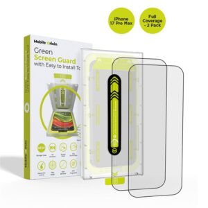 Mobile Origin Screen Guard su Easy Aplikatoriumi, pilnai dengiantis, 2 pack - Apple iPhone 17 Pro Max
