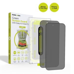 Mobile Origin Screen Guard Privacy ekrano apsauga su privatumo filtru, su Easy Aplikatoriumi, 2 pack - Apple iPhone 17 Pro Max