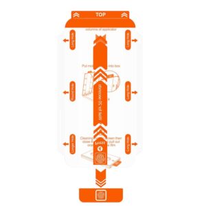 Mobile Origin Orange Screen Guard papildomas apsauginis stiklas aplikatoriui (aplikatoriaus komplekte nėra) Apple iPhone 13 mini - Image 2