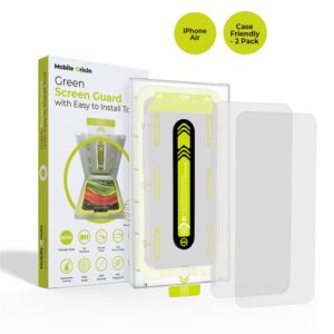 Mobile Origin Screen Guard su Easy Aplikatoriumi, tinka naudojimui su dėkliuku, 2 pack - Apple iPhone Air