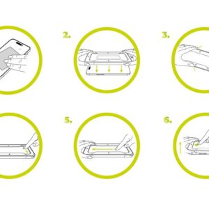 Mobile Origin geltonos spalvos Screen Guard Apple iPhone 15 Plus su Easy Aplikatoriumi - Image 20