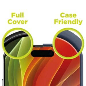 Mobile Origin geltonos spalvos Screen Guard Apple iPhone 15 Pro su Easy Aplikatoriumi - Image 8