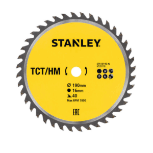 STANLEY DISKINIS PJŪKLAS 190mm x 16mm x 40z TCT