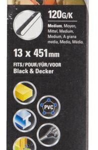 STANLEY BEZGALINĖS ŠLIFAVIMO JUOSTOS 13mm x 451mm P120 /3vnt.