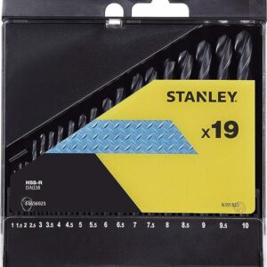STANLEY GRAŽTŲ RINKINYS METALUI 19 vnt. 1-10 mm