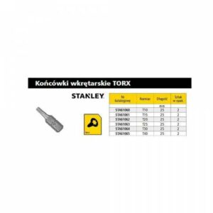 STANLEY ANTGALIS T25 x 25mm /2vnt.