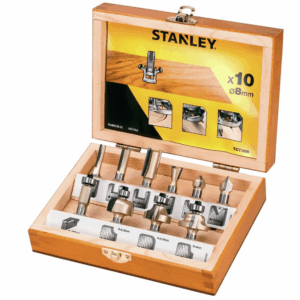STANLEY FREZŲ RINKINYS 10vnt. KOTAS 8mm