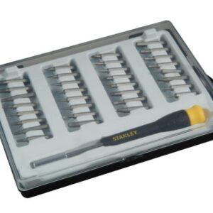 STANLEY PRECIZINIS ATSUKTUVŲ RINKINYS 32 dalių SU KEIČIAMIAIS ANTGALIAIS