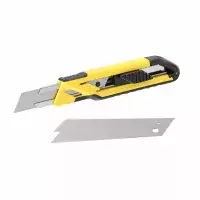 STANLEY PEILIS 18mm +3vnt. STANLEY NULAUŽIAMI GELEŽTĖS PLASTIKINIS