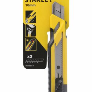 STANLEY PEILIS 18mm +3vnt. STANLEY NULAUŽIAMI AŠMENYS PLASTIKINIS