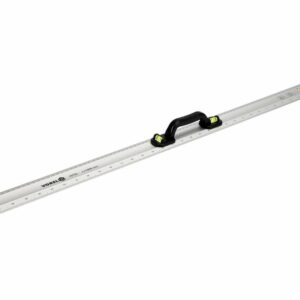 VOREL ALIUMINĖ MATUOKLĖ SU RANKENA, PADALA 1000mm, 2 GULSČIUKAI