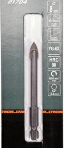 STHOR GRAŽTAS STIKLUI IR KERAMIKAI 8mm HEX