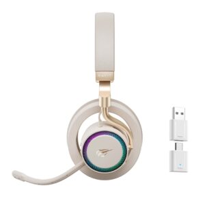 Havit Fuxi-H8 - laidinės/belaidės žaidimų ausinės (auksinės) - Image 3