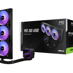 ASRock Pro 360 ARGB aušinimas