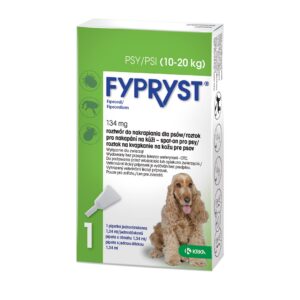 FYPRYST 134mg M (10-20kg) - lašai nuo blusų ir erkių šunims – 1x1,34ml