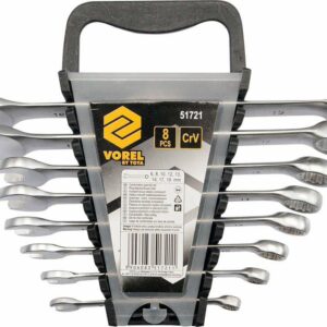 VOREL Kombinuotas veržliaraktis 8vnt. (6-19) SATININIS
