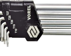 VOREL TORX 9 vnt. CrV T10-T50